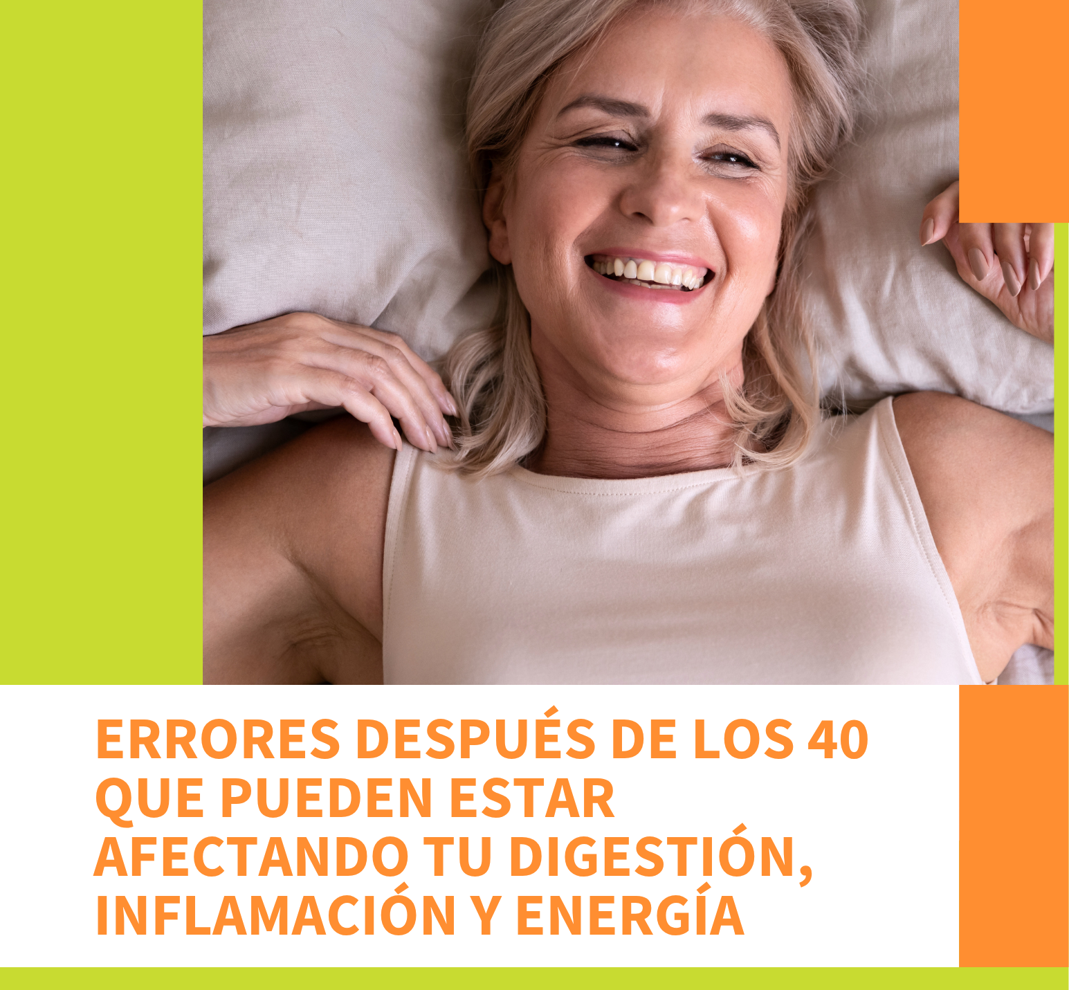 Mujer relajada y con mejor energía